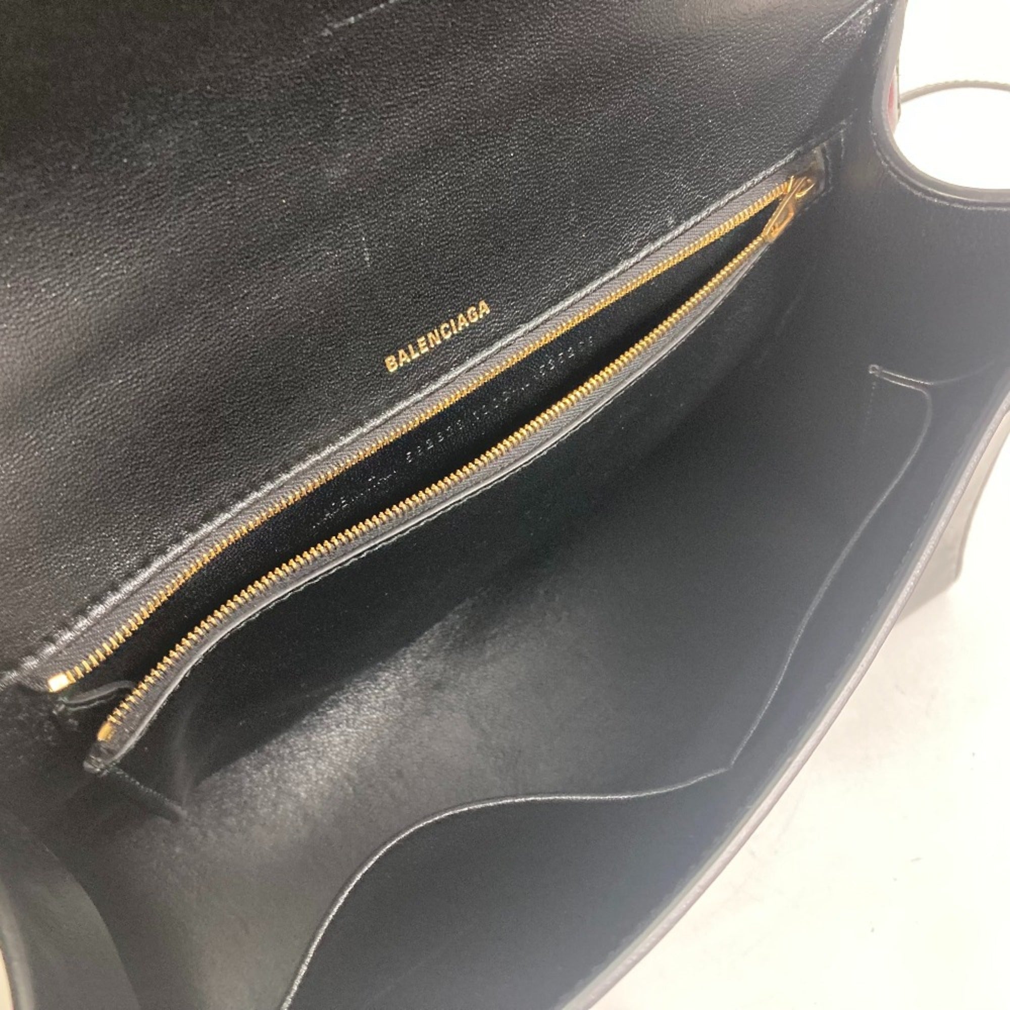 Balenciaga Black Leather Hand