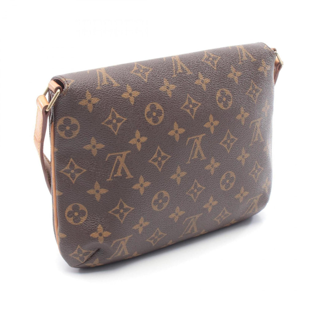 Louis Vuitton Brown Pvc Leather Handbag Shoulder Bag