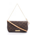 Louis Vuitton Brown Pvc Coated Canvas Leather Handbag