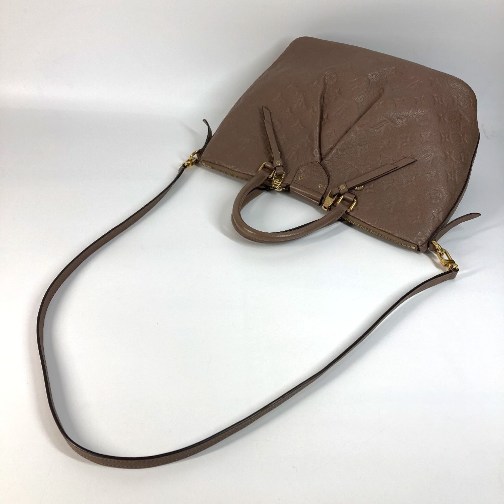 Louis Vuitton Monogram Empreinte Beige Monogram Empreinte Handbag Shoulder Bag