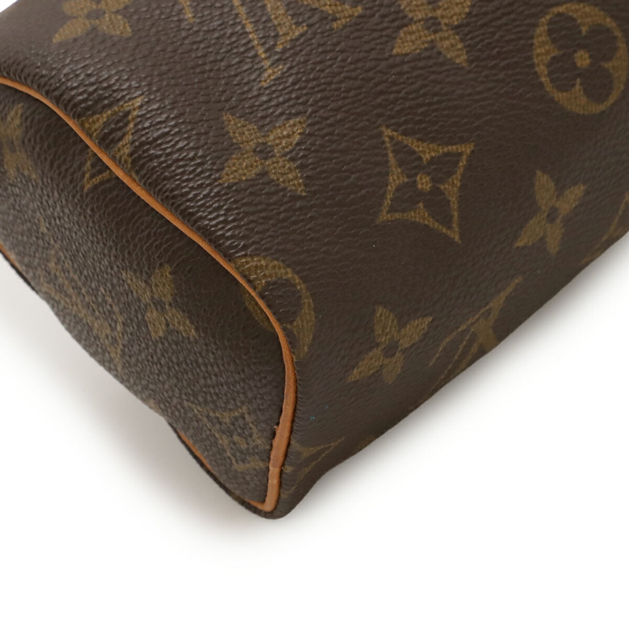 Louis Vuitton Brown Monogram Canvas Handbag Pouch Shoulder Bag