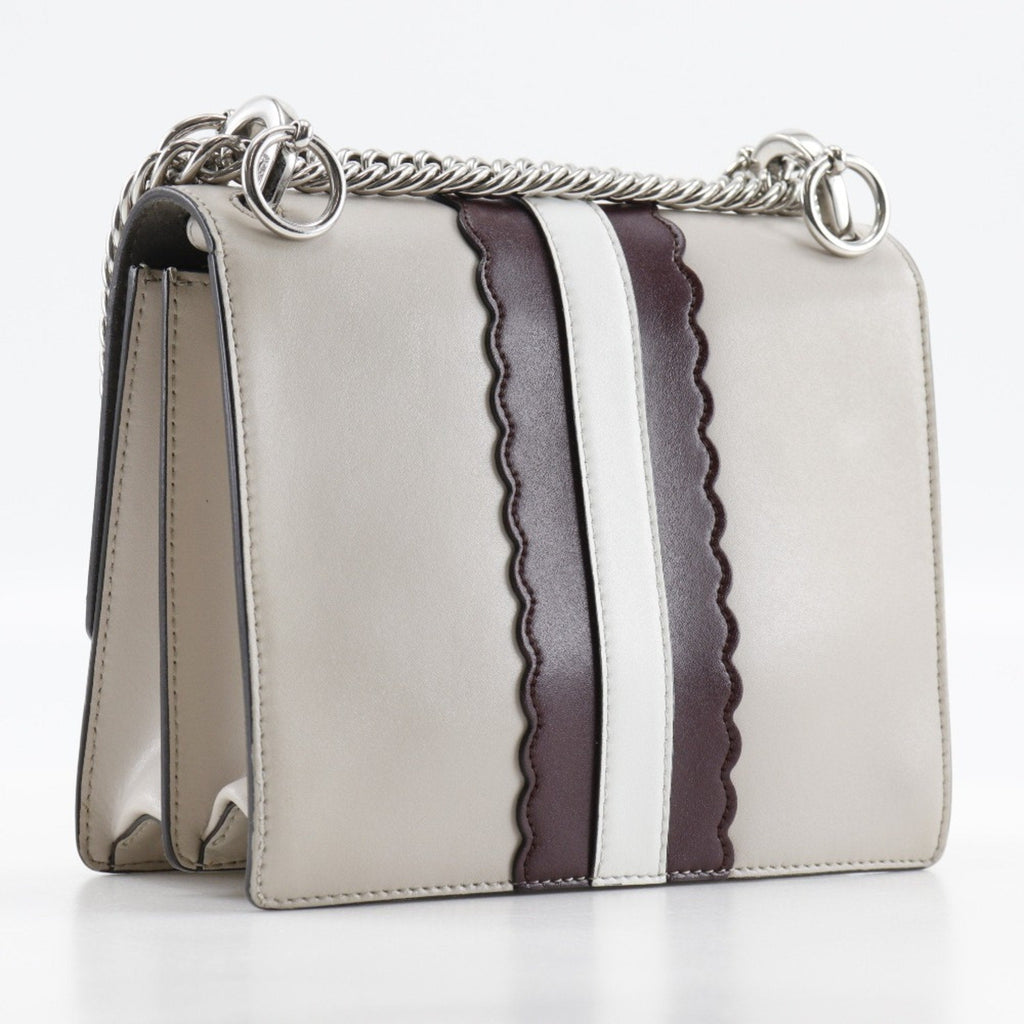Fendi Beige Leather Shoulder Bag