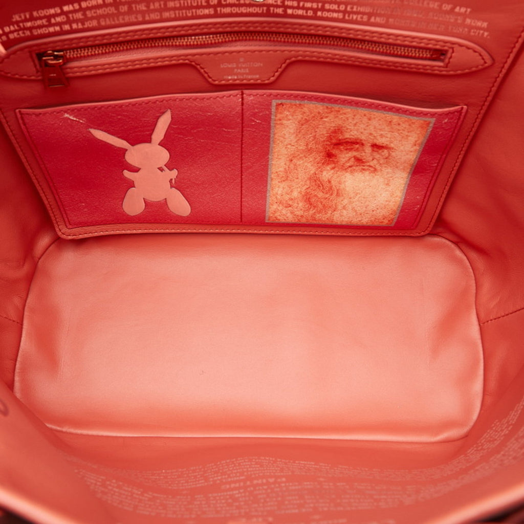Louis Vuitton Masters Collection Multi-Color Pink Poppy Petal Pvc Leather Tote Bag