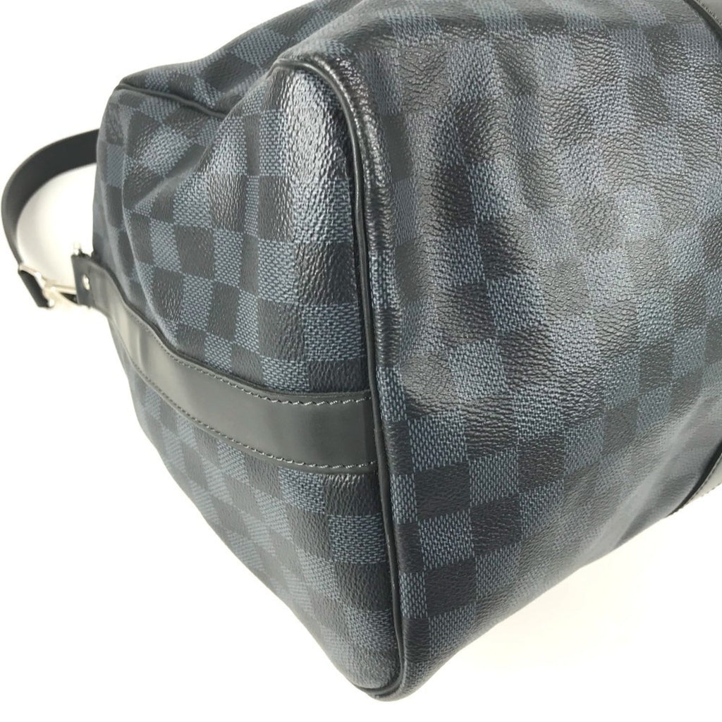 Louis Vuitton Damier Cobalt Navy Canvas Boston Bag Shoulder Bag