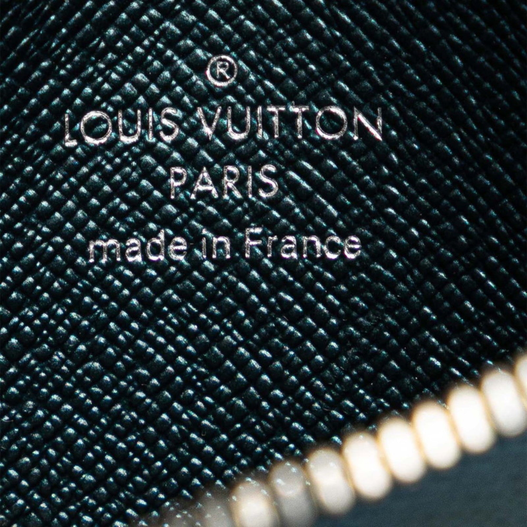 Louis Vuitton Blue Leather Coin Purse/Coin Case