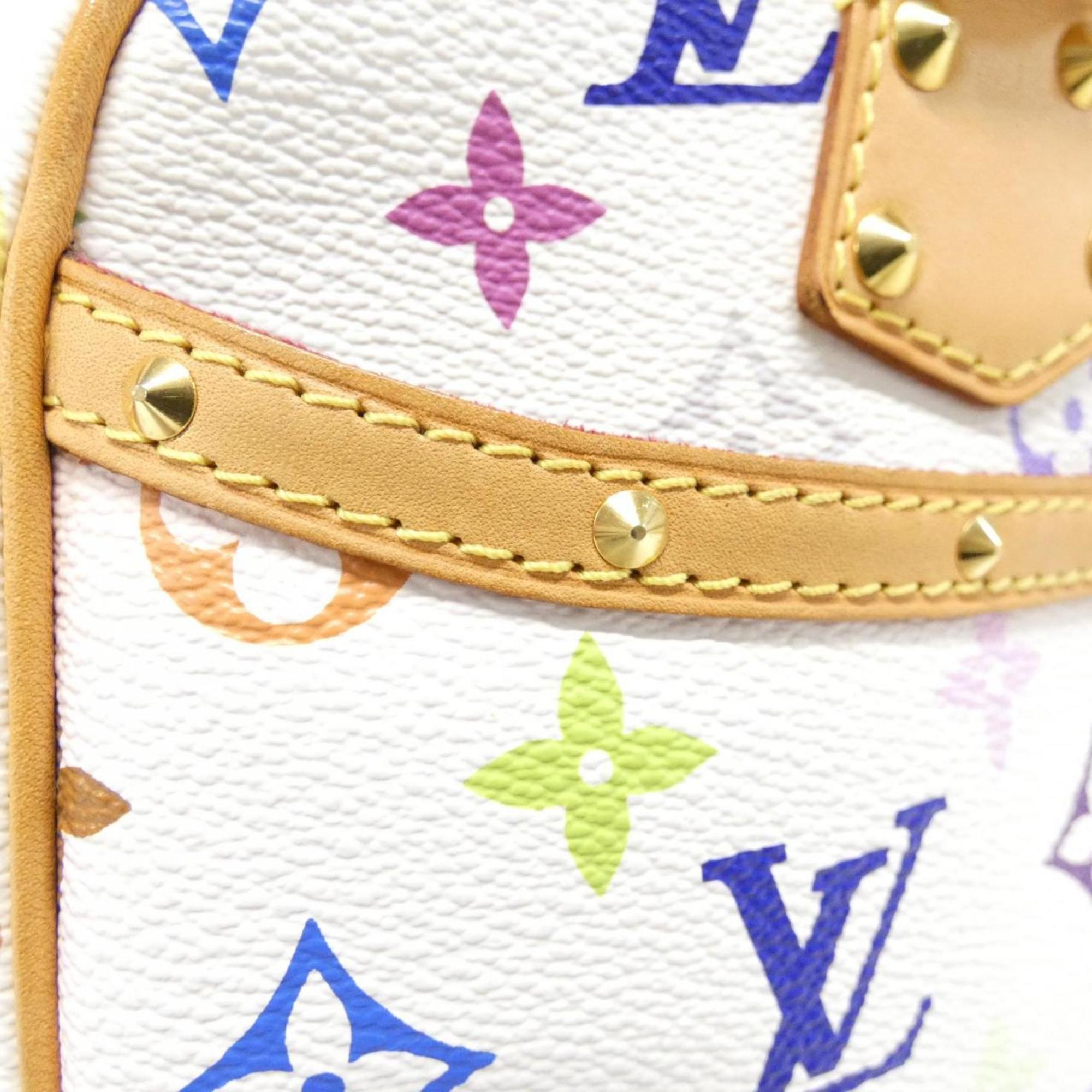 Louis Vuitton White Coated Canvas Handbag