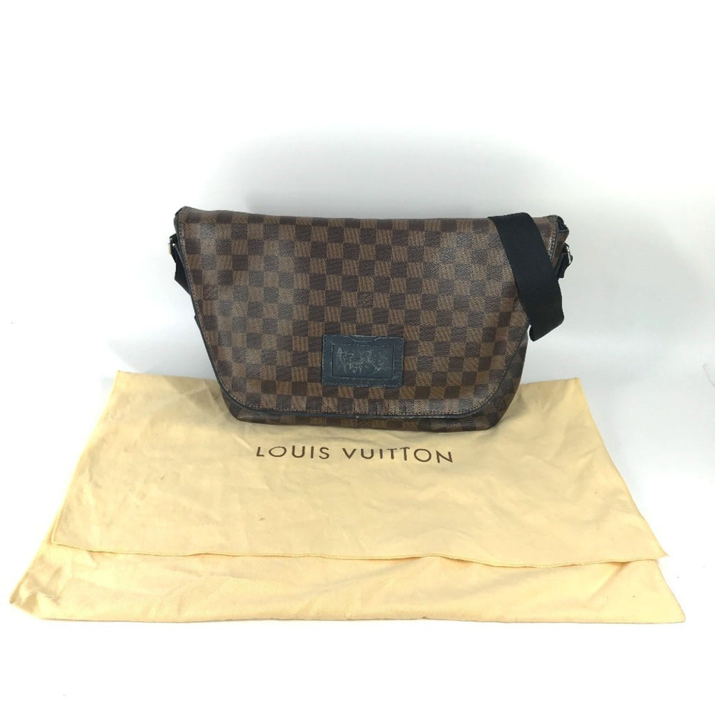 Louis Vuitton Brown Navy Damier Canvas Messenger Bag Shoulder Bag