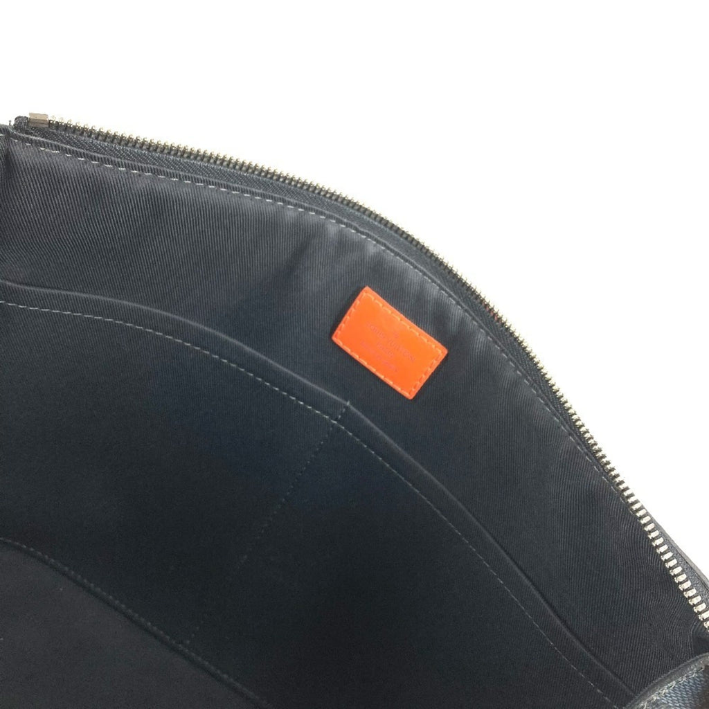 Louis Vuitton Galle Navy Orange Damier Canvas Messenger Bag Shoulder Bag