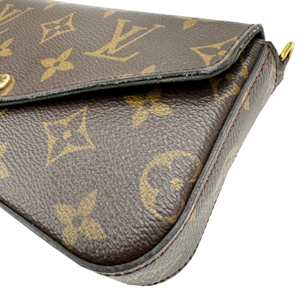 Louis Vuitton Brown Monogram Pochette Shoulder Bag