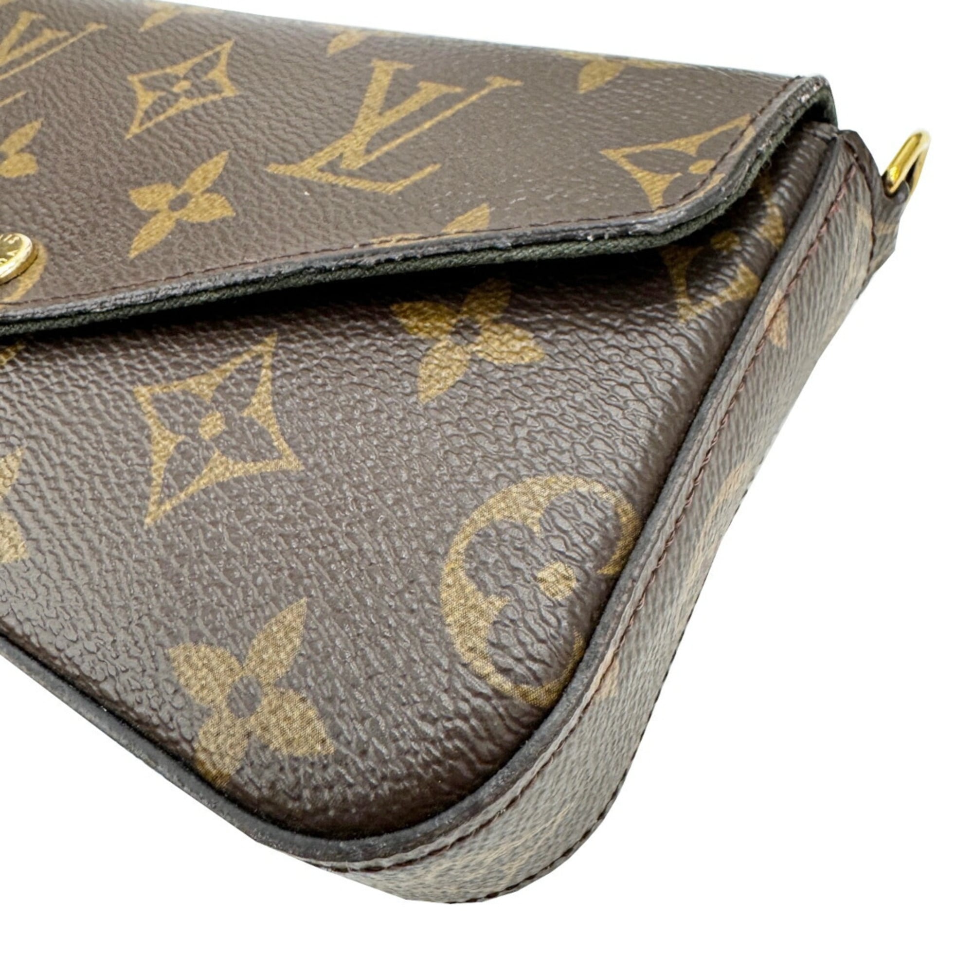 Louis Vuitton Brown Monogram Pochette Shoulder Bag