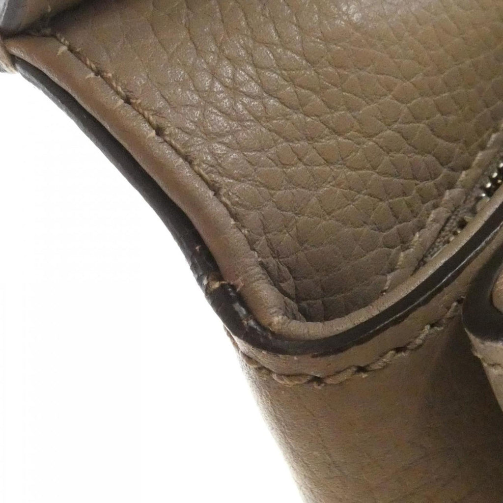 Gucci Light Gray Leather Handbag (Pre-Owned)