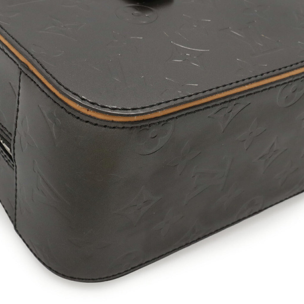 Louis Vuitton Black Monogram Mat Handbag