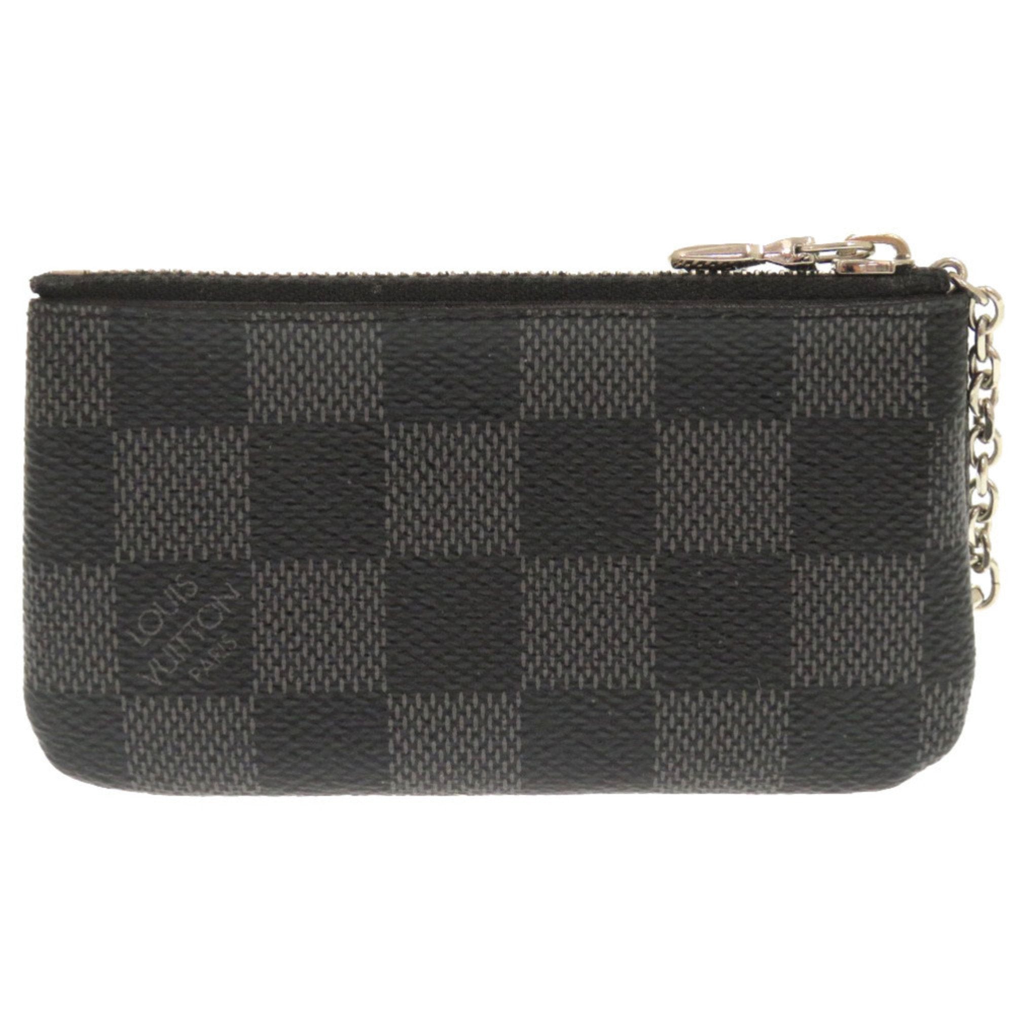 Louis Vuitton Black Damier Graphite Damier Graphite Canvas Coin Purse/Coin Case