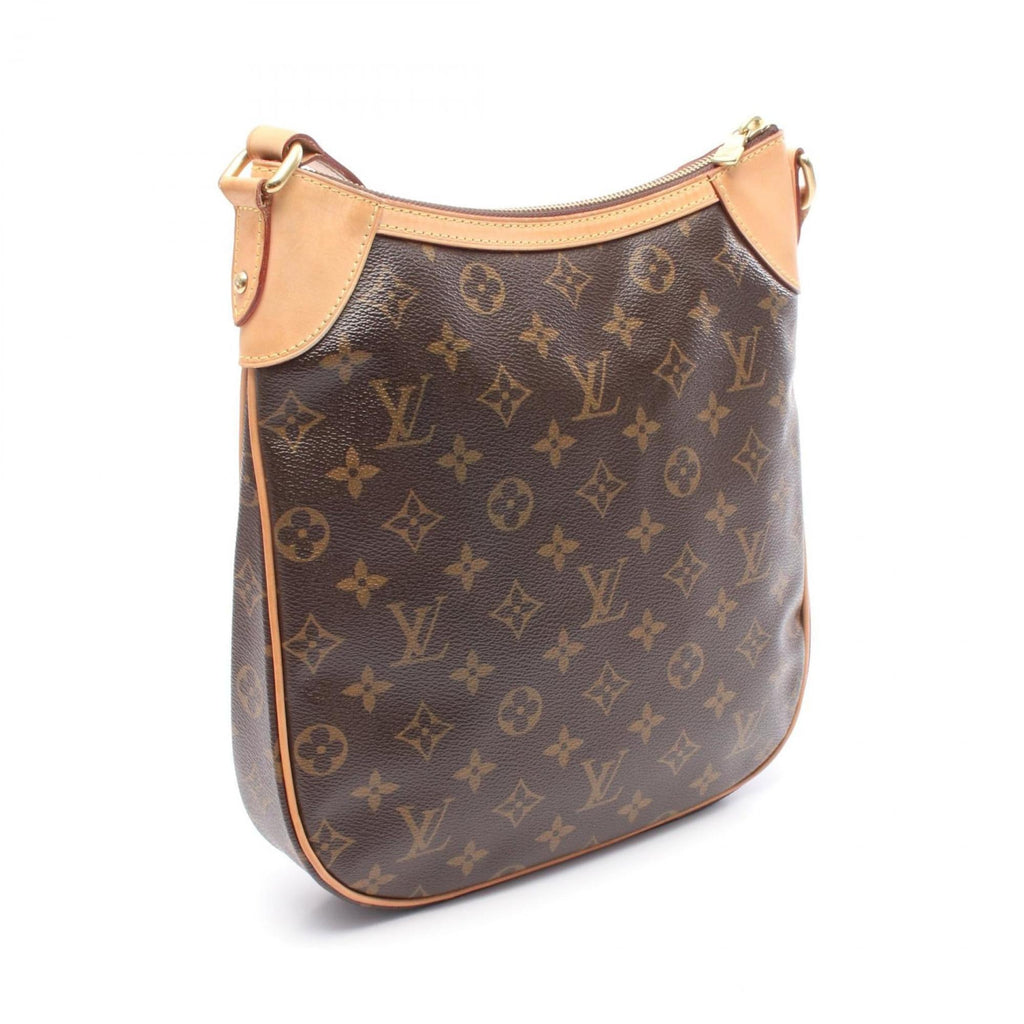 Louis Vuitton Monogram Brown Coated Canvas Leather Shoulder Bag