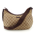 Gucci Gg Canvas Beige Brown Gg Canvas Shoulder Bag (Pre-Owned)