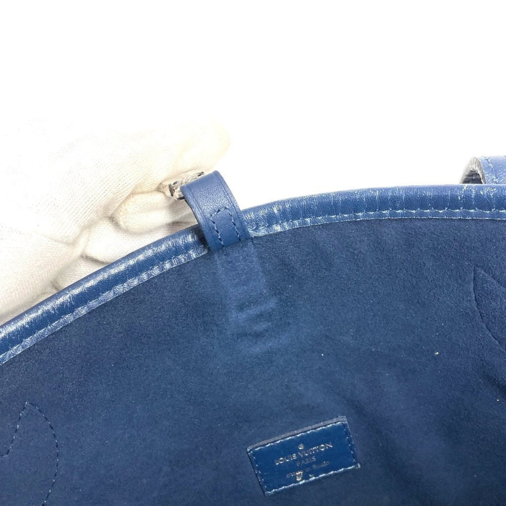 Louis Vuitton Epi Navy Epi Leather Shoulder Bag Tote Bag
