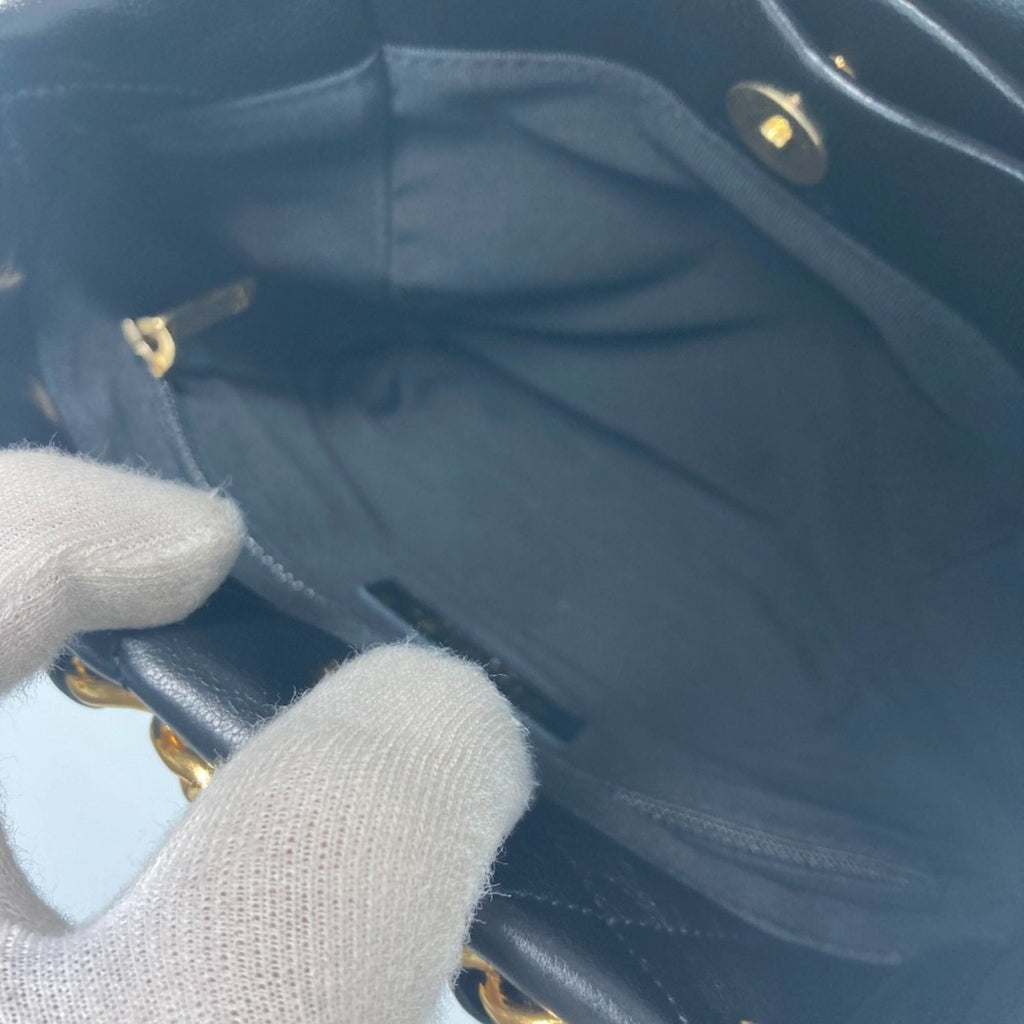 Chanel Black Leather Shoulder Bag
