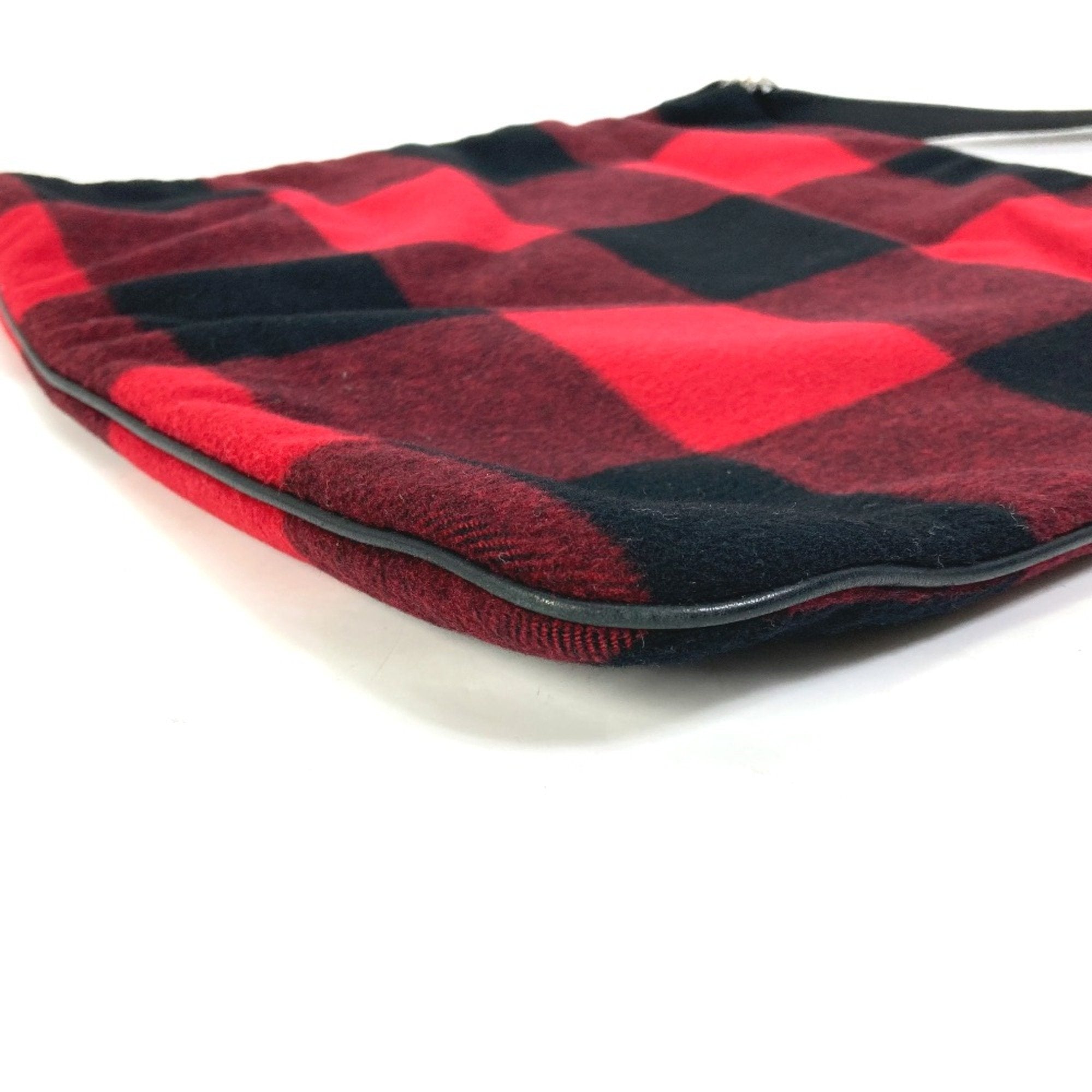 Celine Red Cotton Shoulder Bag