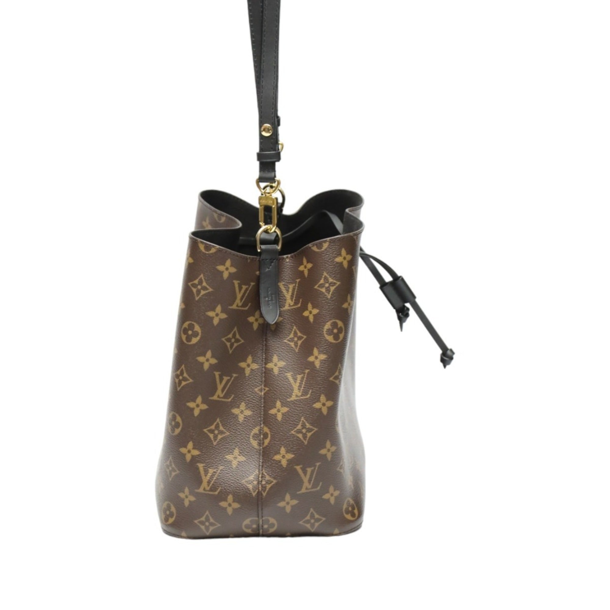 Louis Vuitton Brown Noir Monogram Canvas Shoulder Bag