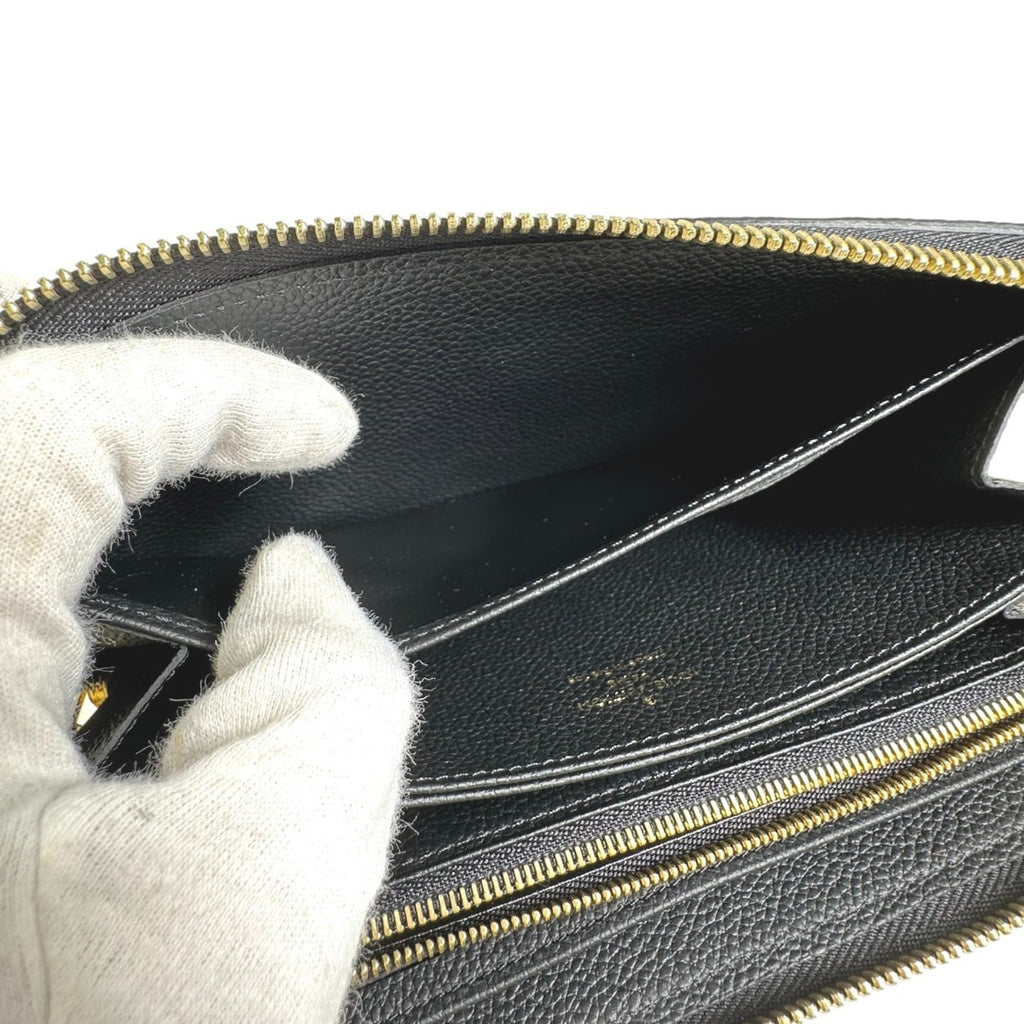 Louis Vuitton Black Monogram Empreinte Long Wallet