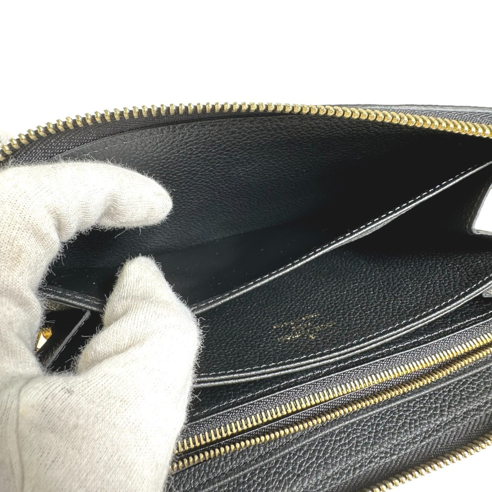 Louis Vuitton Black Monogram Empreinte Long Wallet