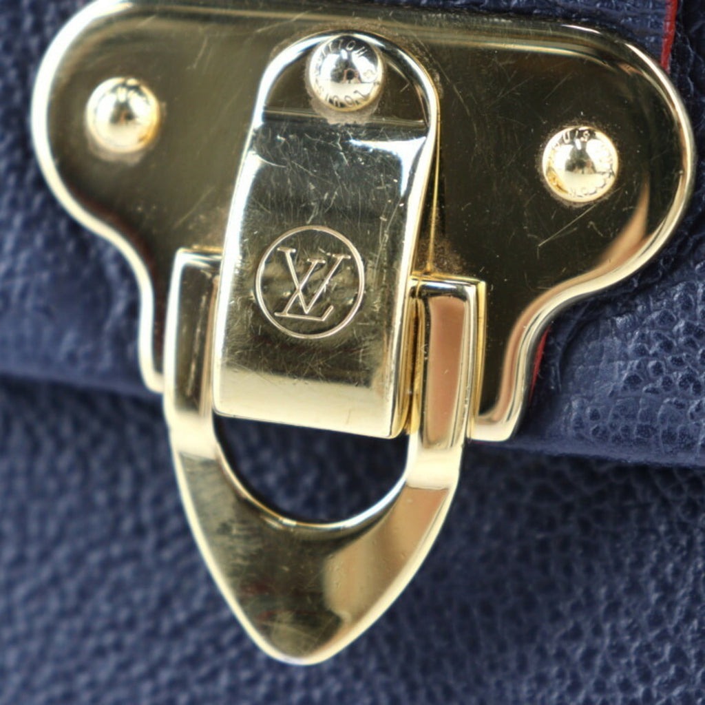 Louis Vuitton Monogram Empreinte Marine Rouge Leather Handbag Pochette Shoulder Bag