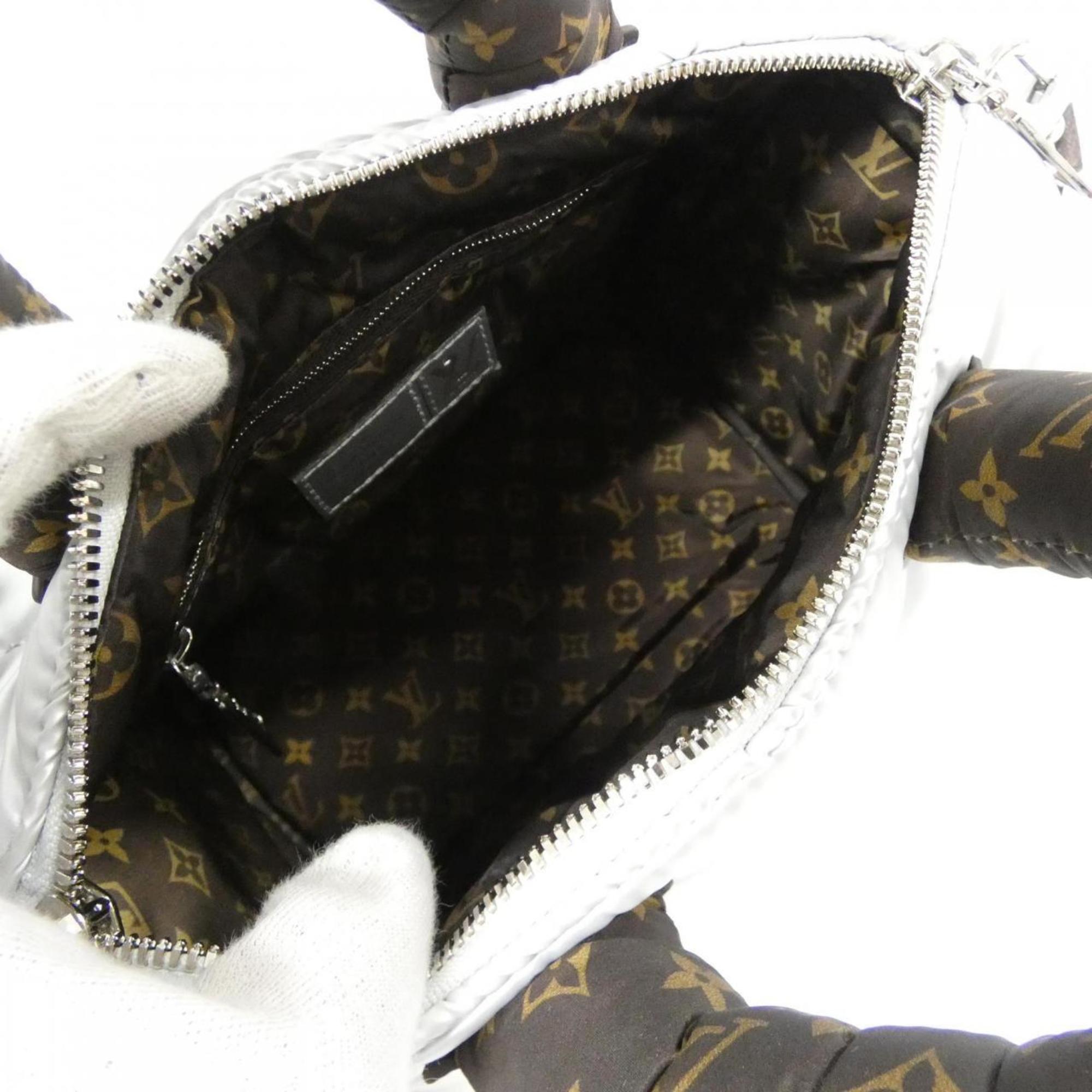 Louis Vuitton Metallic Metallic Silver Boston Bag