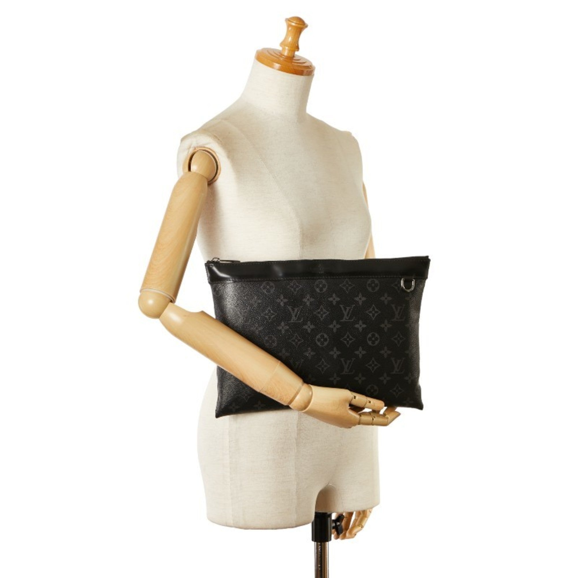 Louis Vuitton Black Monogram Eclipse Clutch Bag Pouch