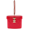 Chanel Pink Patent Leather Handbag
