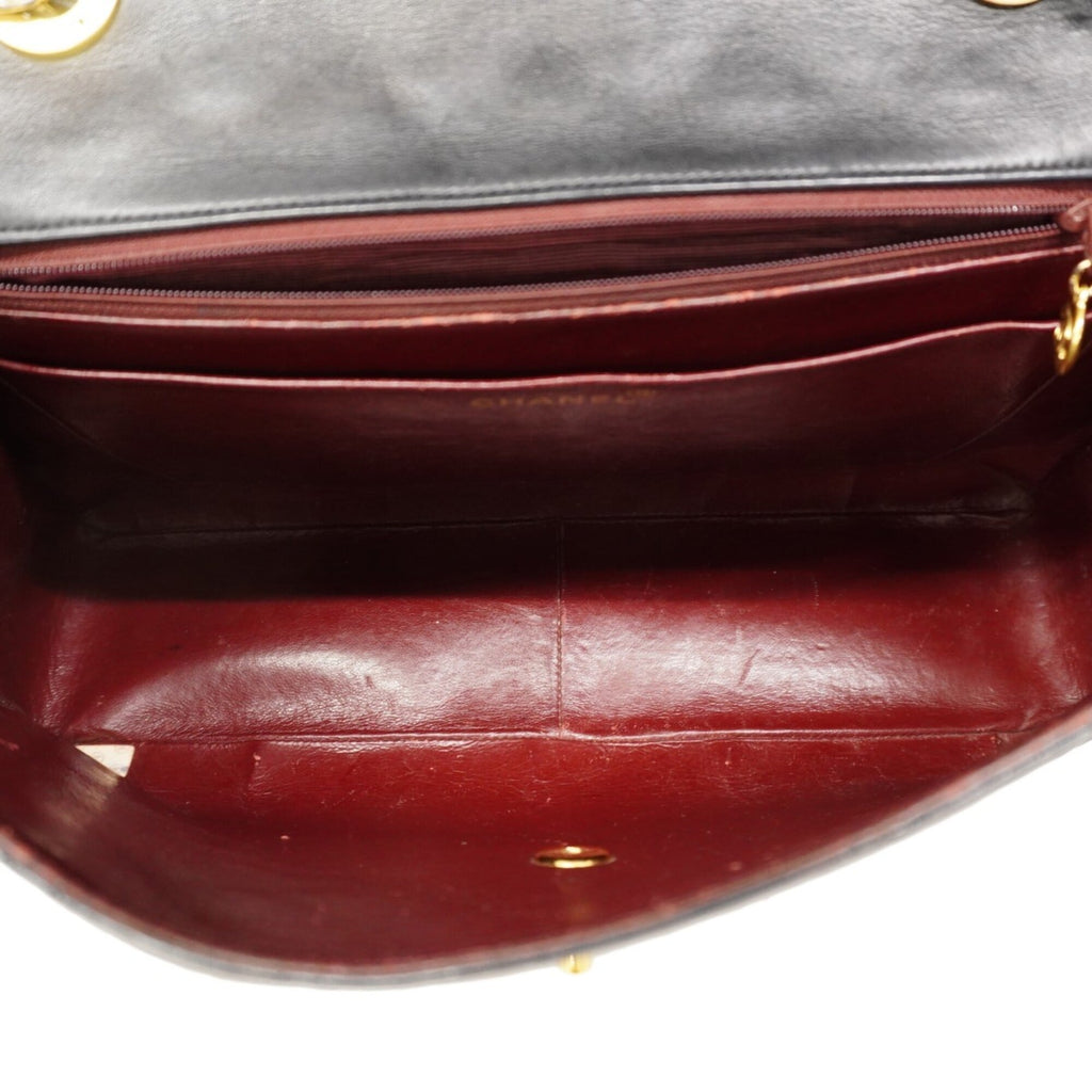 Chanel Black Leather Shoulder Bag