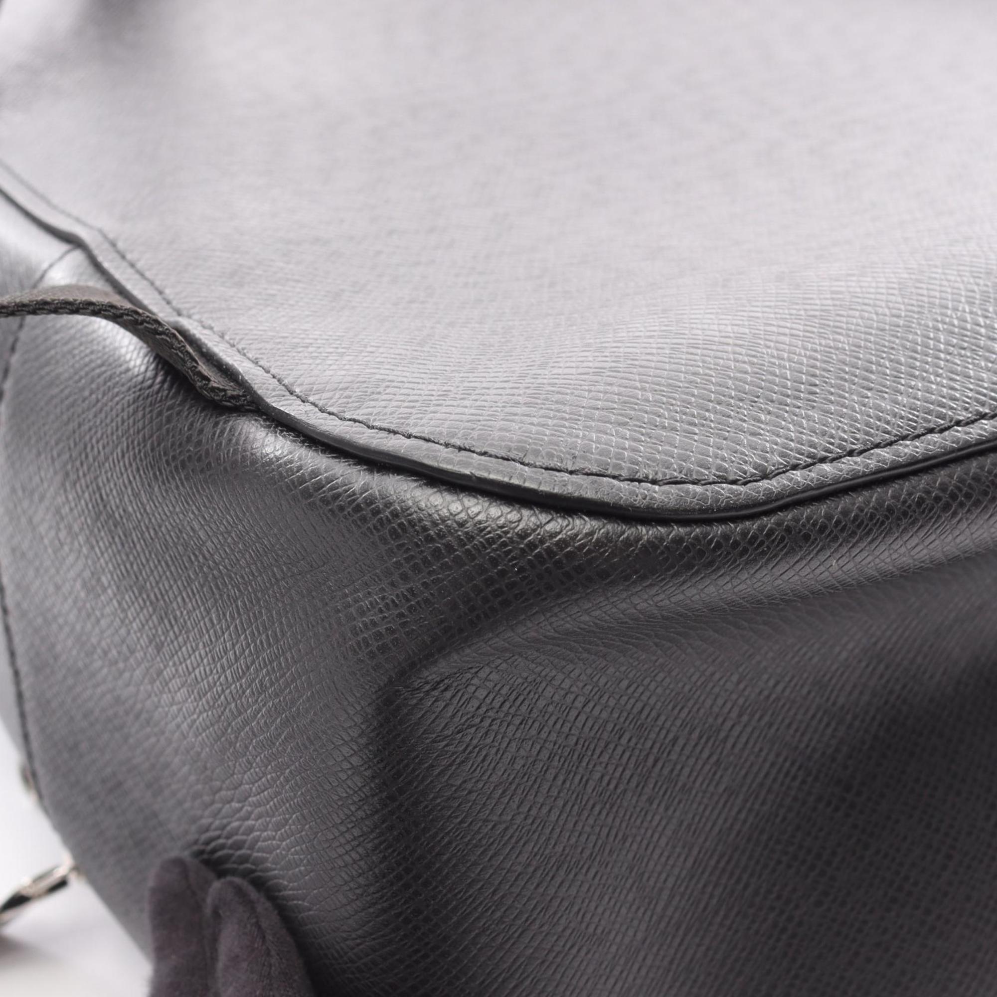Louis Vuitton Black Noir Taiga Leather Backpack