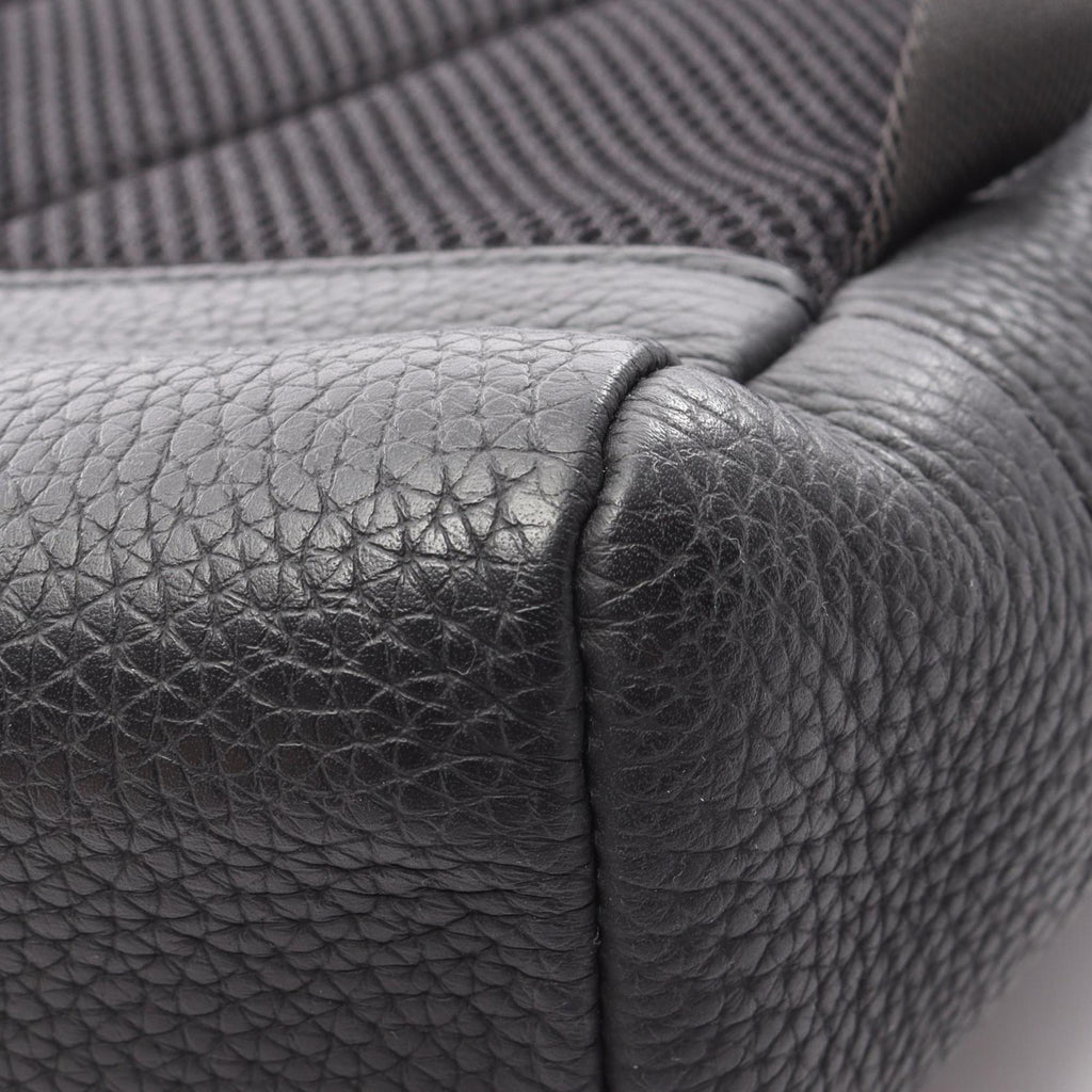 Louis Vuitton Black Leather Backpack