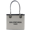 Balenciaga Light Gray Nylon Canvas Tote