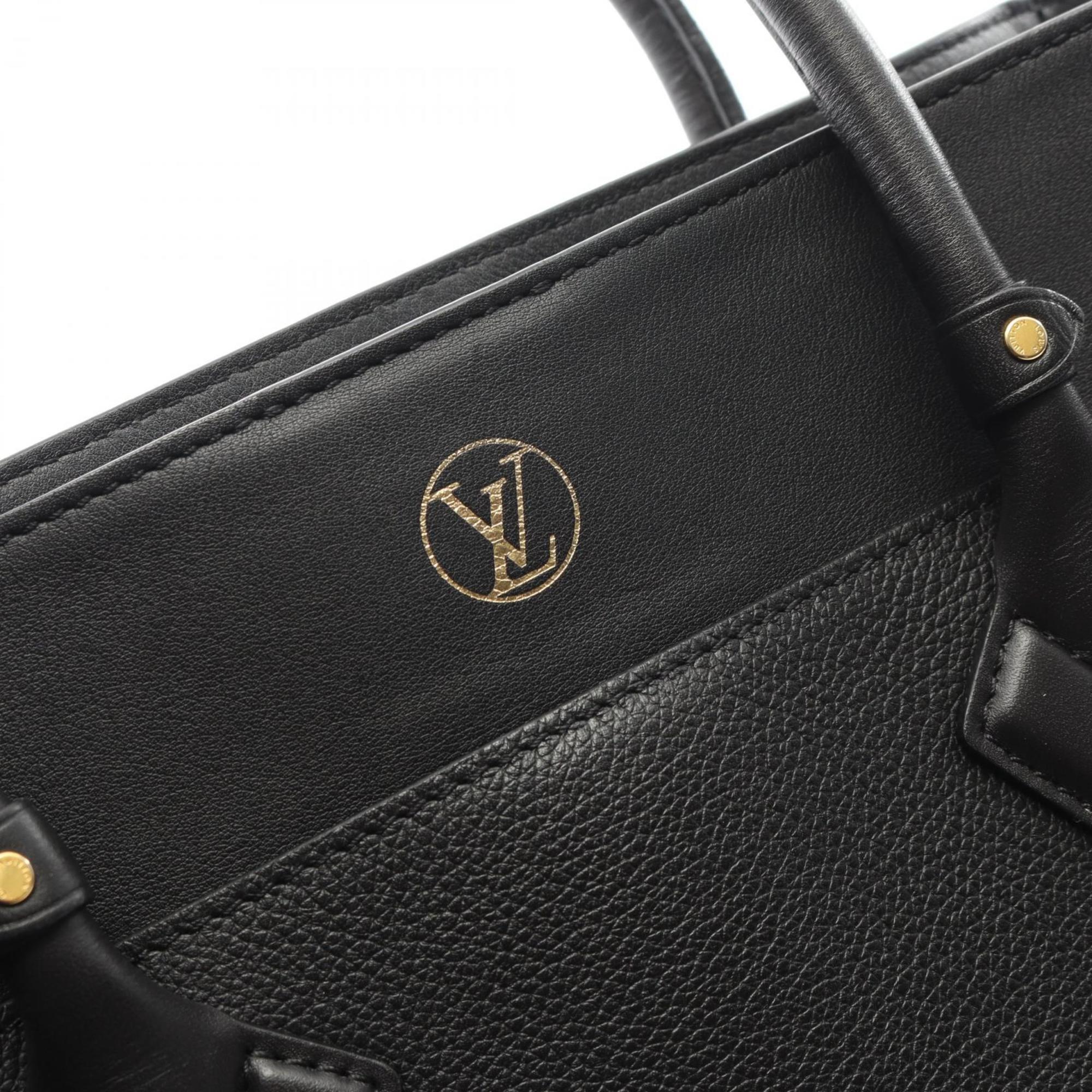 Louis Vuitton Black Leather Handbag