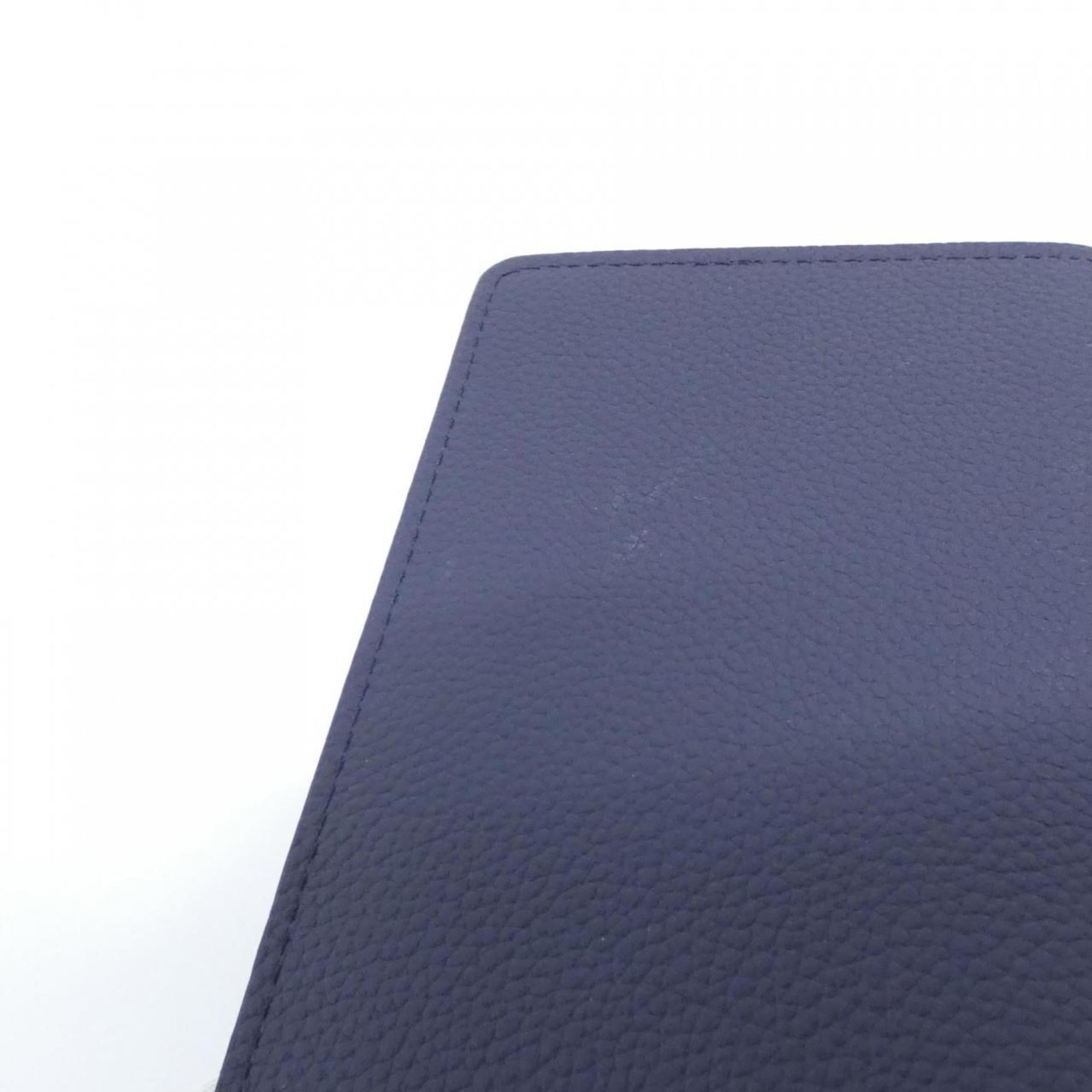 Louis Vuitton Navy Leather Long Wallet