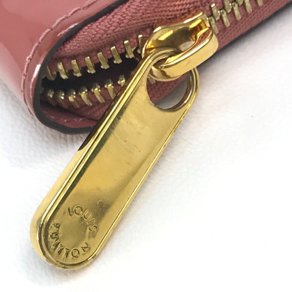 Louis Vuitton Monogram Monogram Pink Beige Monogram Patent Leather Long Wallet