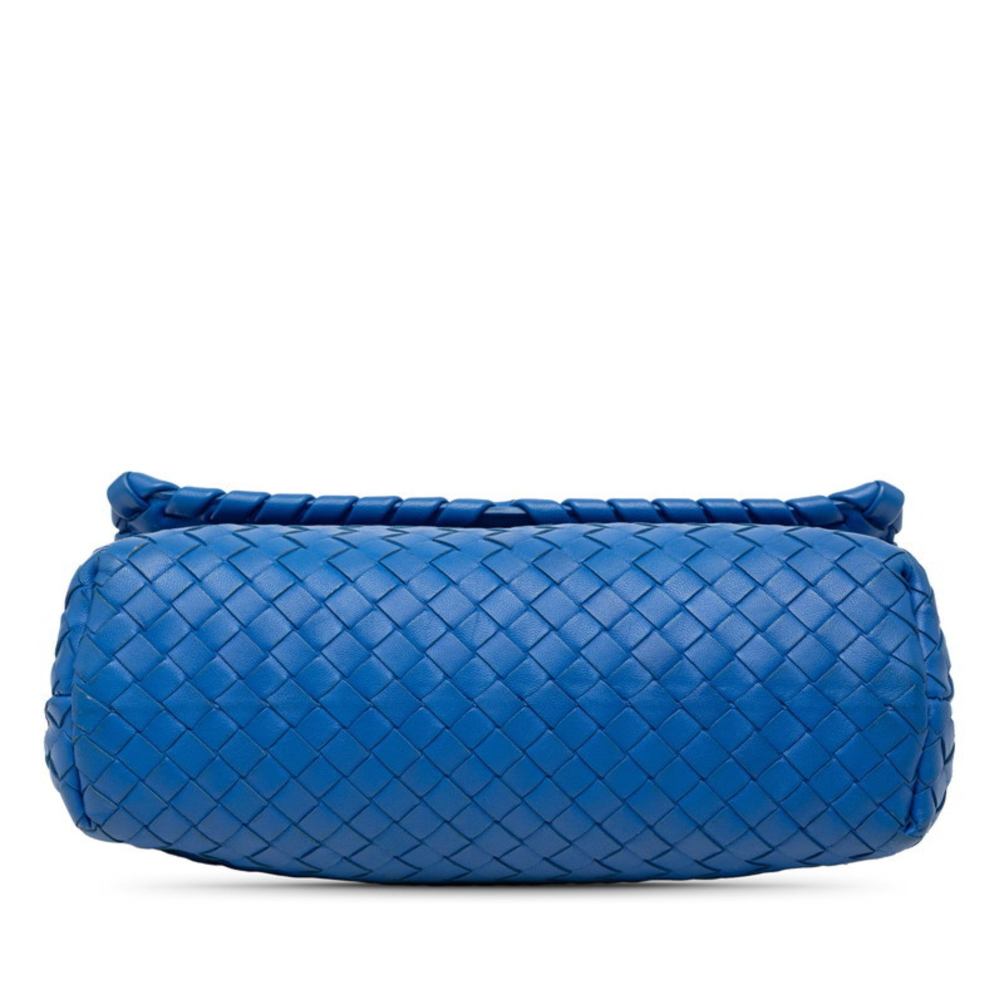 Bottega Veneta Blue Leather Shoulder Bag