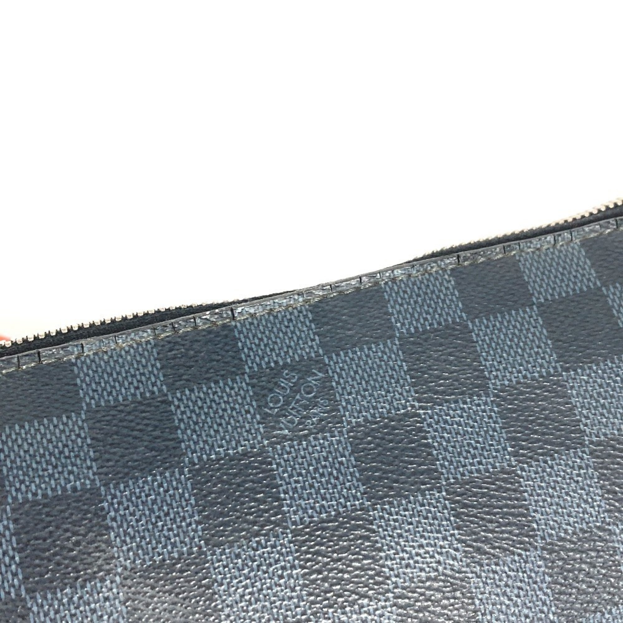 Louis Vuitton Galle Navy Orange Damier Canvas Messenger Bag Shoulder Bag