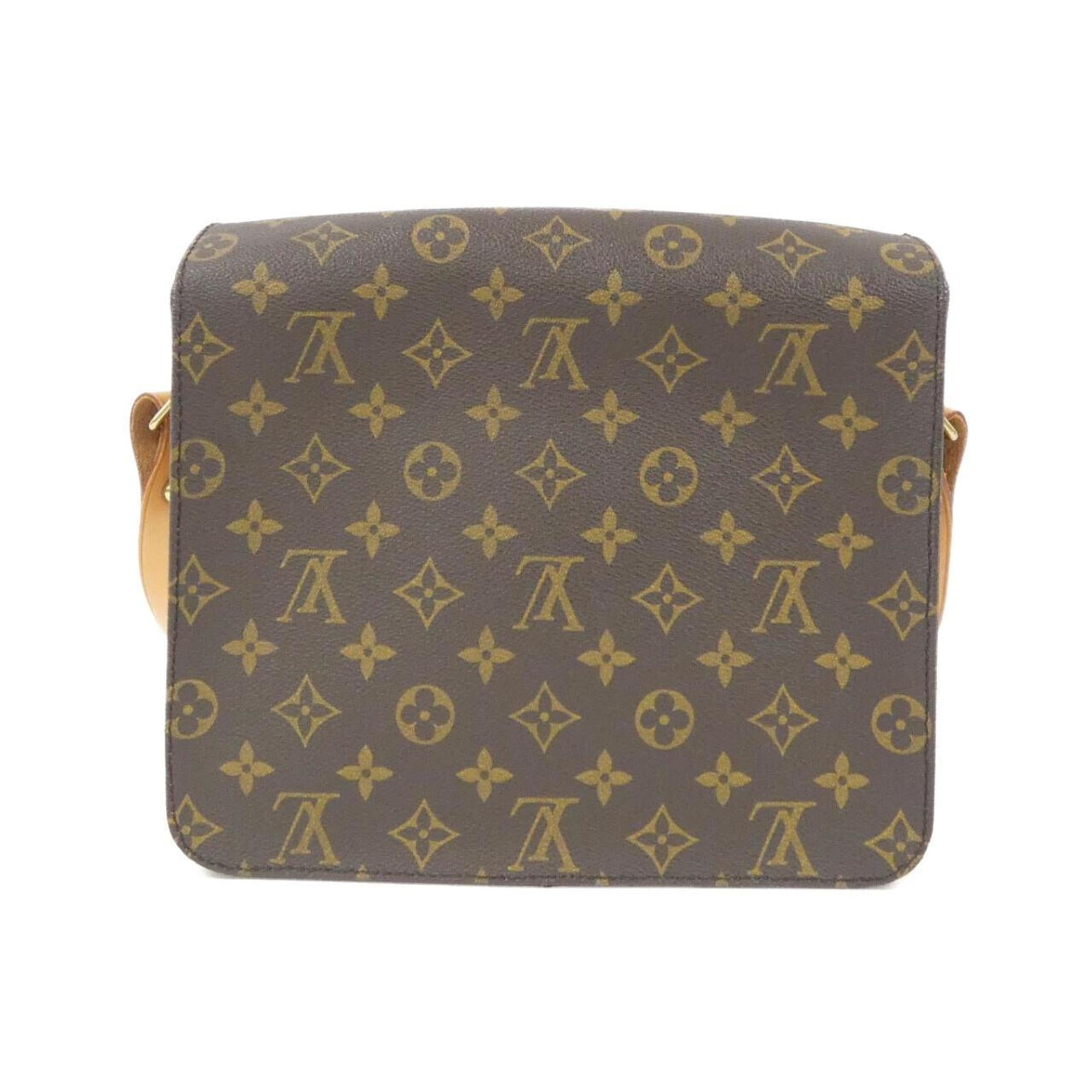 Louis Vuitton Brown Coated Canvas Shoulder Bag