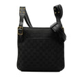 Gucci Black Canvas Leather Shoulder Bag (Pre-Owned)