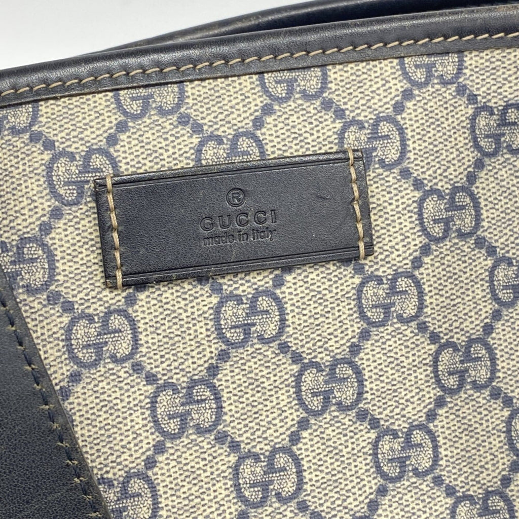 Gucci Navy Pvc Tote Bag (Pre-Owned)