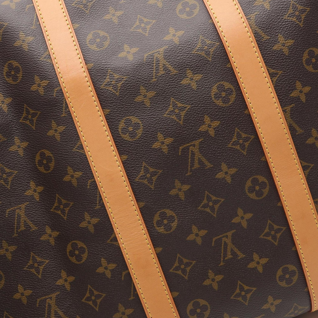 Louis Vuitton Brown Coated Canvas Pvc Monogram Leather Boston Bag