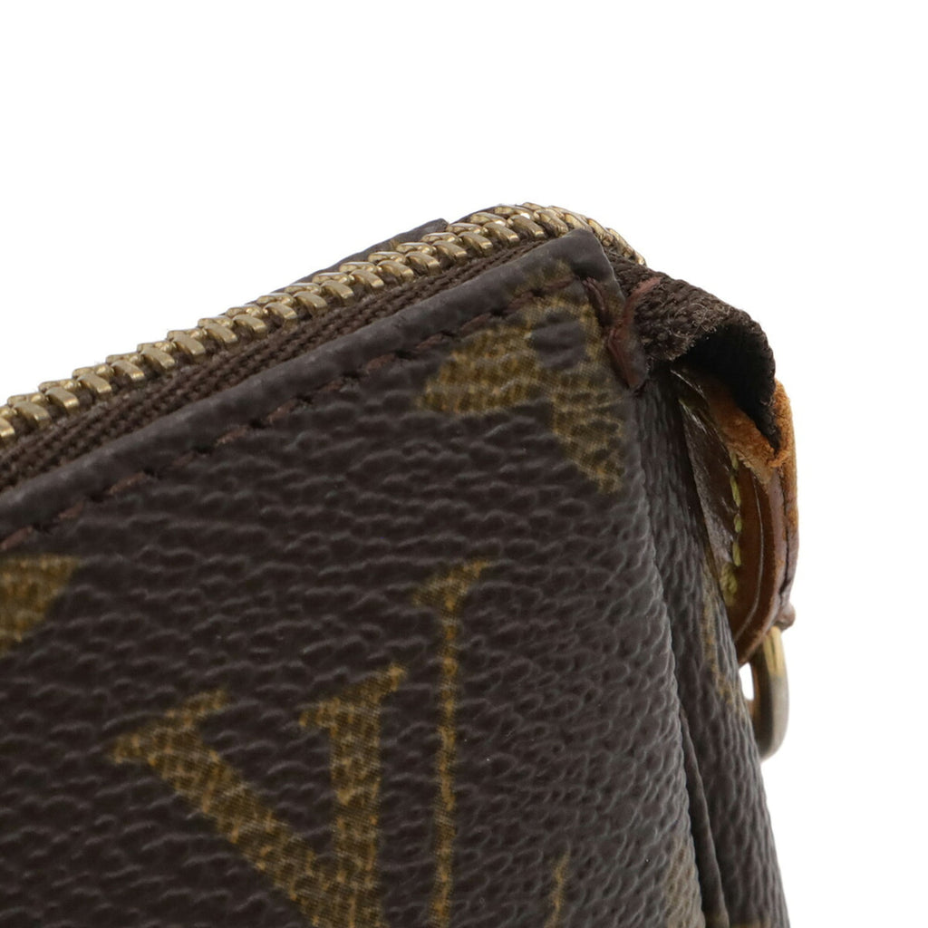 Louis Vuitton Brown Canvas Handbag Pochette Pouch