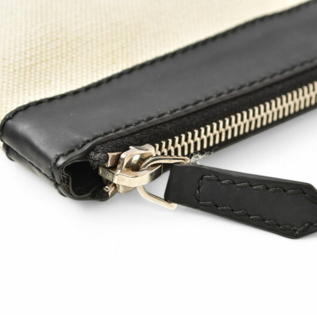 Balenciaga Black Canvas Clutch Bag Pouch