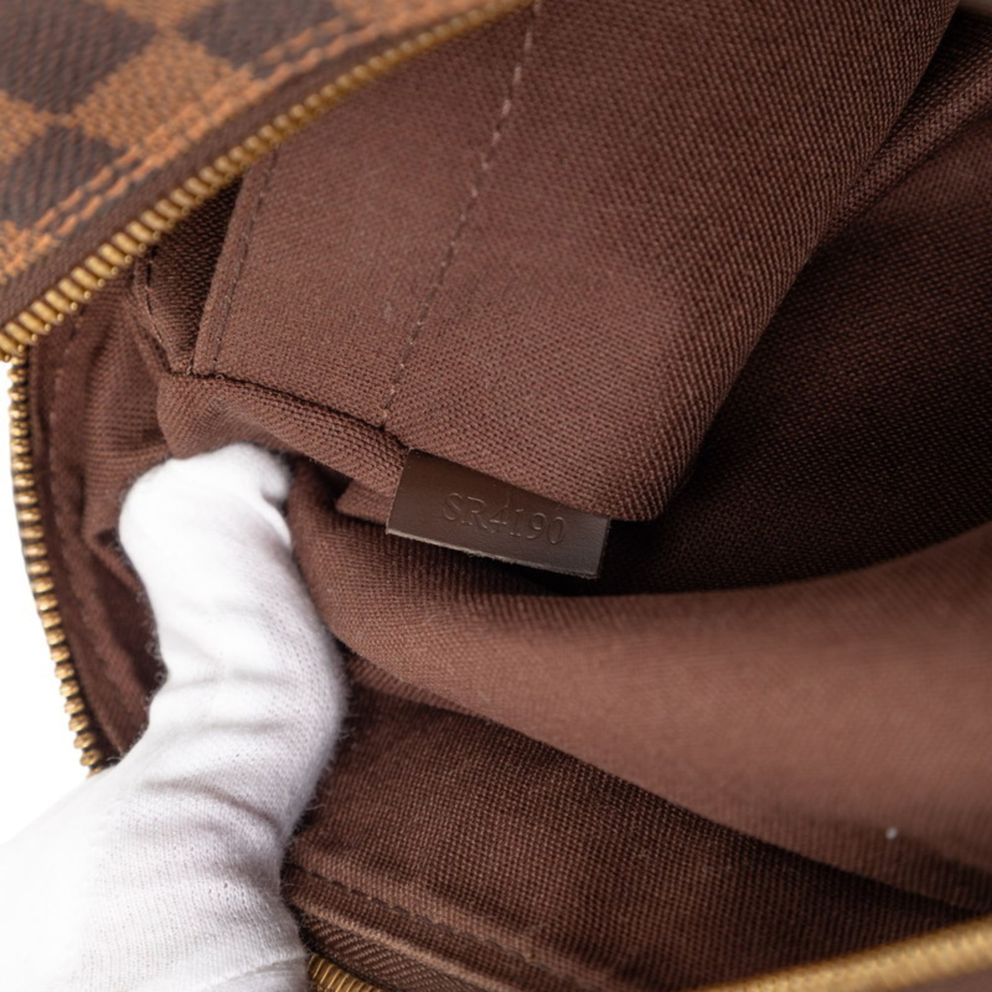 Louis Vuitton Brown Damier Canvas Ebene Leather Pvc Messenger Bag