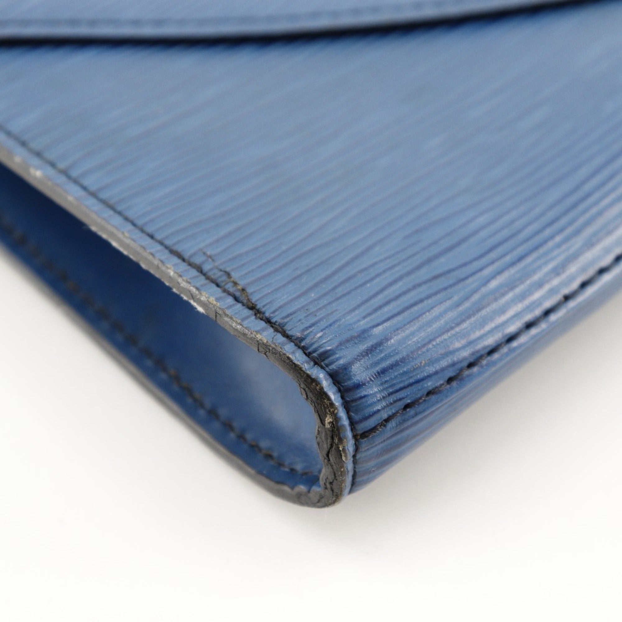Louis Vuitton Blue Toledo Blue Epi Leather Clutch Bag