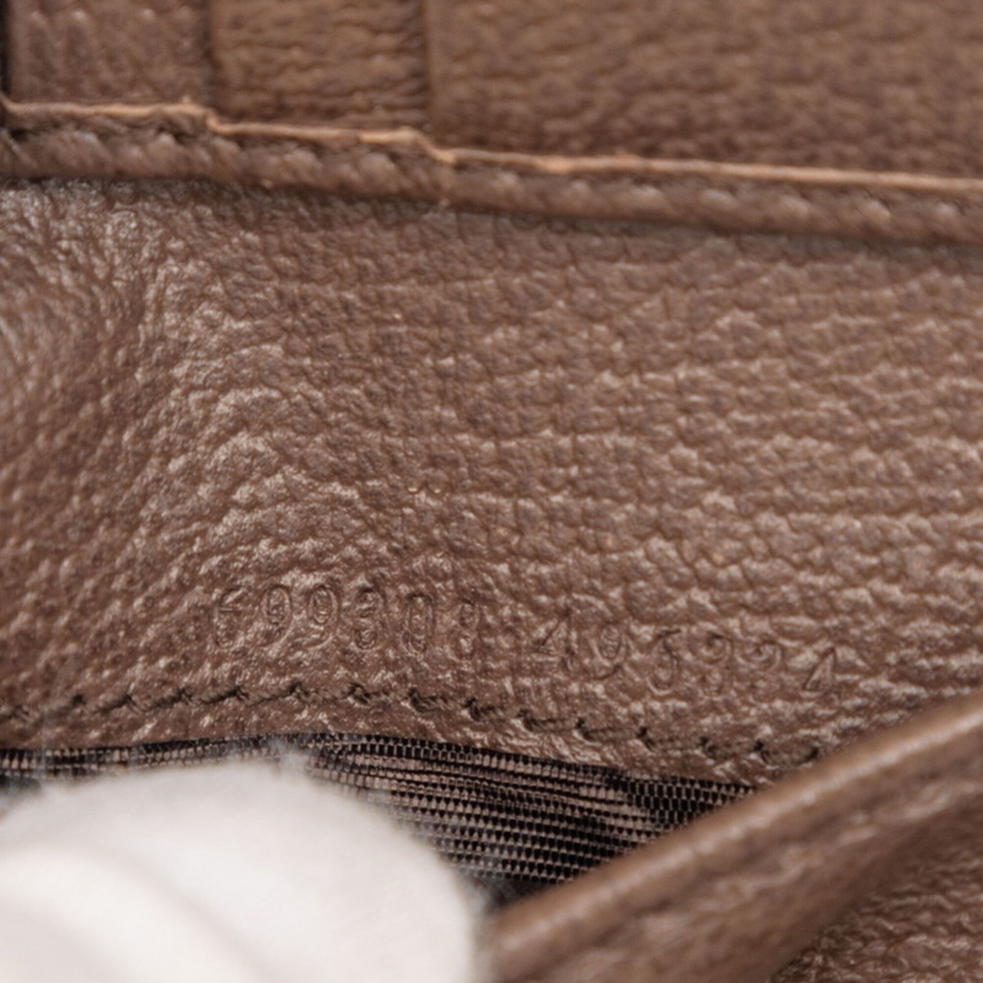Gucci Brown Canvas Leather Wallet (Bi-Fold) (Pre-Owned)