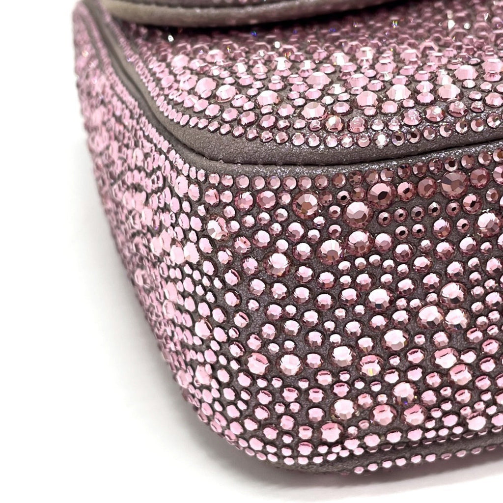 Chanel Pink Suede Shoulder Bag