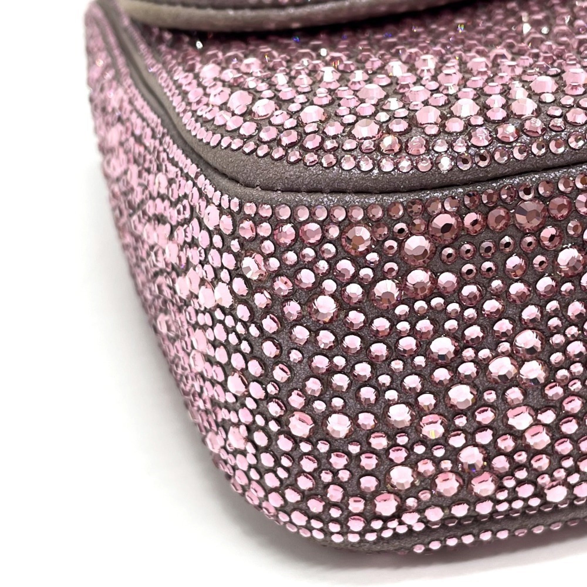Chanel Pink Suede Shoulder Bag