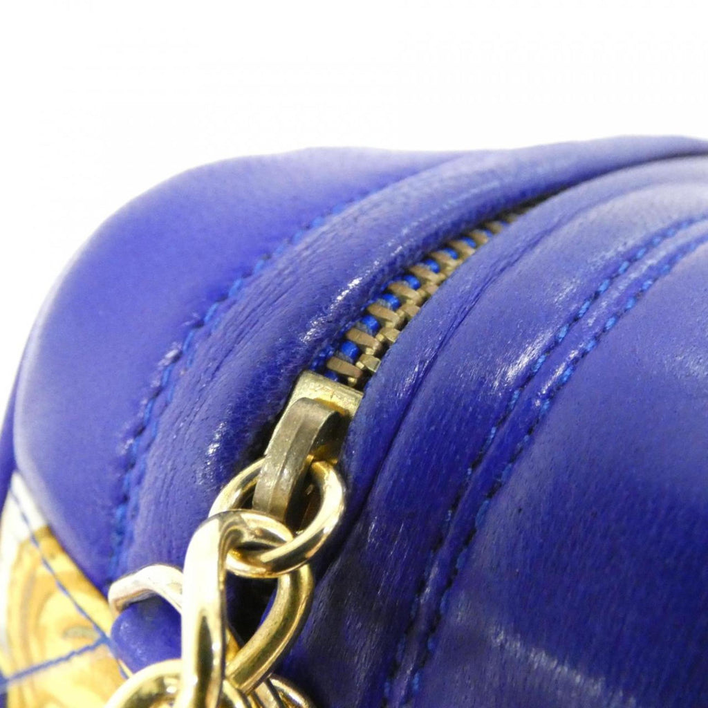 Chanel Blue Multi-Color Satin Leather Shoulder Bag